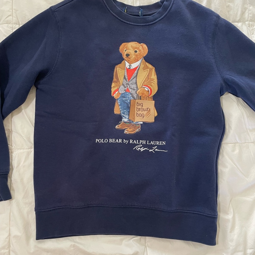 Ralph Lauren Polo Bear Navy Crewneck Sweater